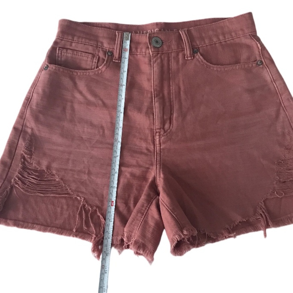 💕 American Eagle High Rise Mom Shorts Blush Size 2 - Picture 8 of 16
